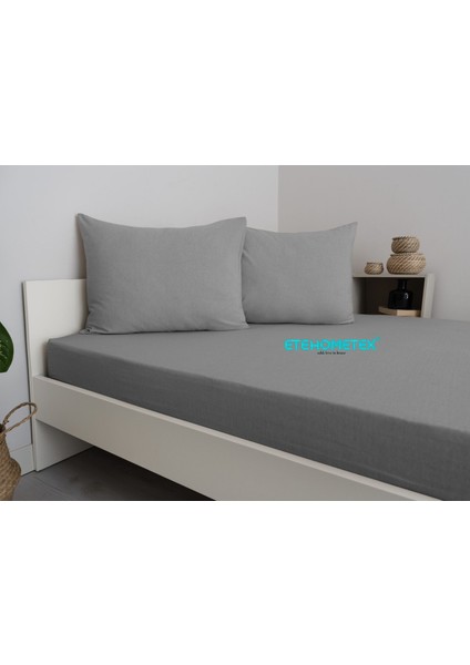 Çift Kişilik Pamuklu Fitted Lastikli Çarşaf Takımı 160X200 cm +30 cm Derinlik