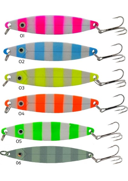 6150 Lüfer Kaşığı 28GR Zebra Glow 9cm 05