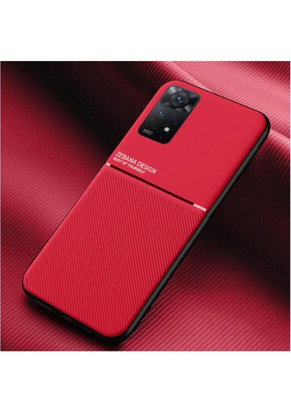 Xiaomi Redmi Note 11 Pro Uyumlu Kılıf Design Silikon Kılıf Kırmızı