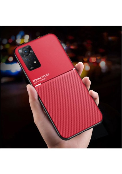 Xiaomi Redmi Note 11 Pro Uyumlu Kılıf Design Silikon Kılıf Kırmızı
