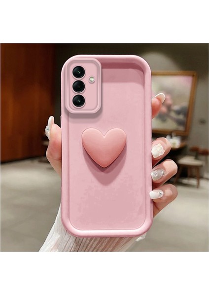 Samsung Galaxy A34 Uyumlu Kılıf Amour Silikon Kılıf Pembe