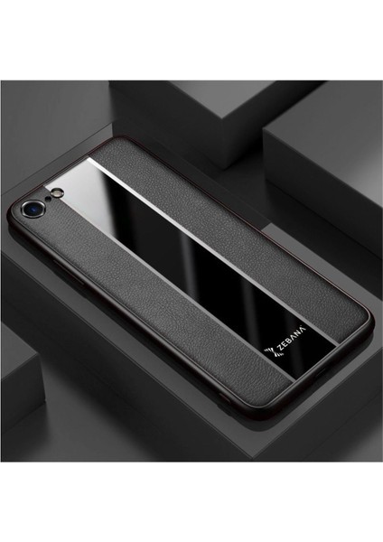 Apple iPhone 7 Uyumlu Kılıf Premium Deri Kılıf Siyah