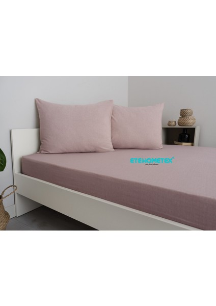 Çift Kişilik Pamuklu Fitted Lastikli Çarşaf Takımı 160X200 cm +30 cm Derinlik