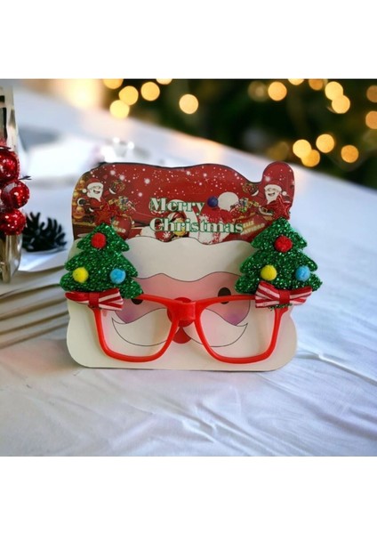 Yılbaşı Parti Gözlük Çam Figürlü Gözlük Parti Gözlük Tek Ebat Yılbaşı Süs fırsatları