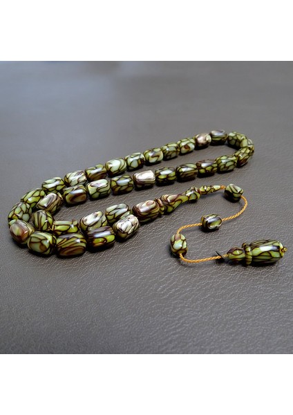 Fransız Galalit Tesbih Yeni Trend Kahve Damarlı Tasarım 8X11M fiyatları