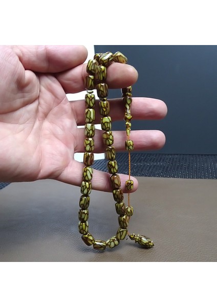 Fransız Galalit Tesbih Yeni Trend Kahve Damarlı Tasarım 8X11M modelleri