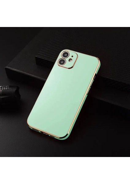 Golden Silikon Kılıf Su Yeşili iPhone 11 Pro Max