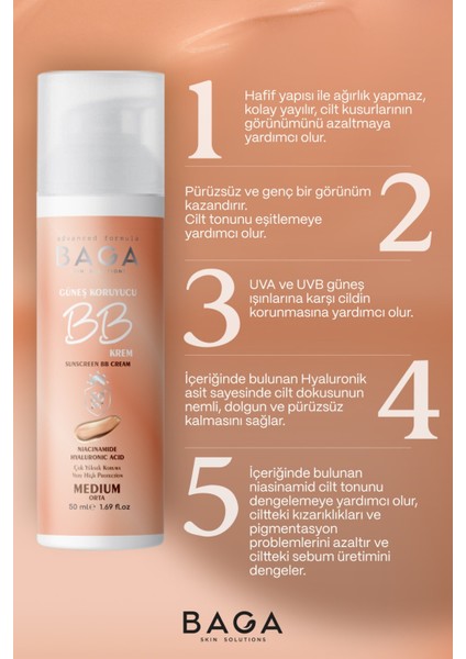 50+Spf Bb Krem Medium modelleri