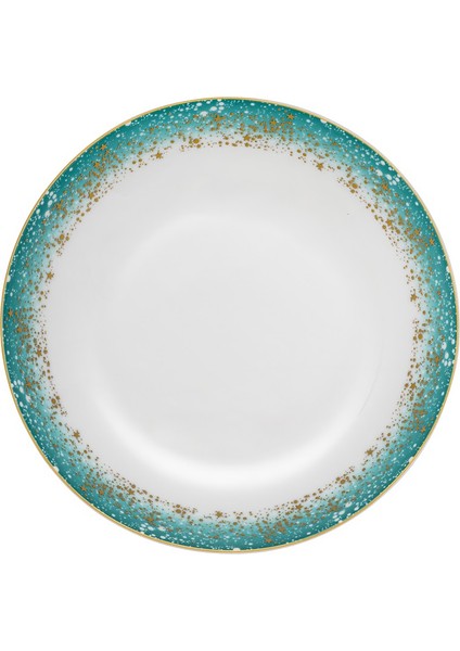 Istanbul Porselen Starlight Fine Bone New Year Yılbaşı Çukur Tabak 22 cm