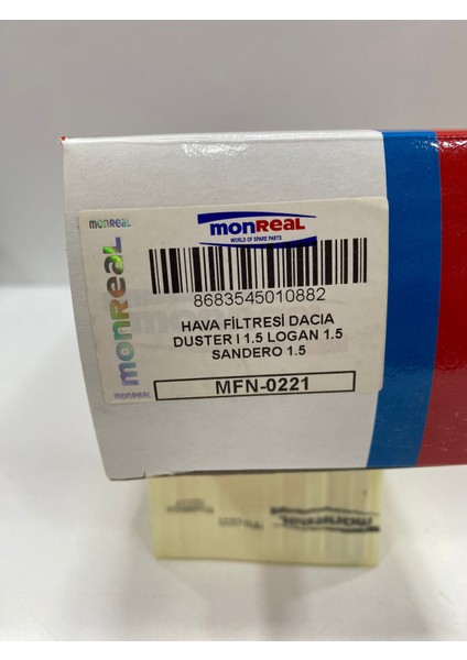 MFN-0221 Hava Filtresi Dacia Duster I 1.5 Logan 1.5 Sandero 1.3 modelleri