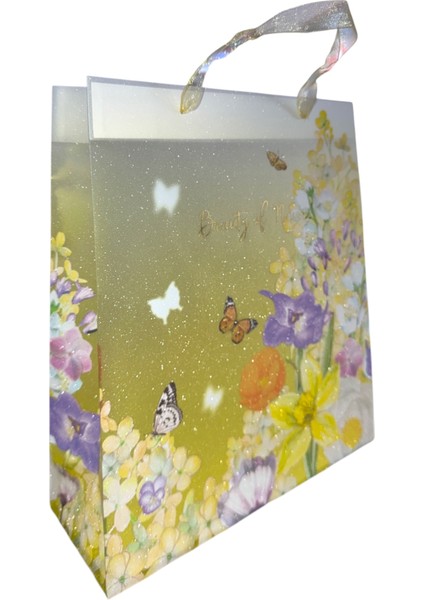PPD002 Buzlu Şeffat Desenli Çantası - (33 x 27 x 9 cm )
