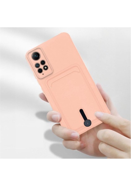 Xiaomi Redmi Note 12 Pro Uyumlu Kılıf Kartlıklı Sweet Yumuşak Silikon Kılıf Rose Gold fiyatları