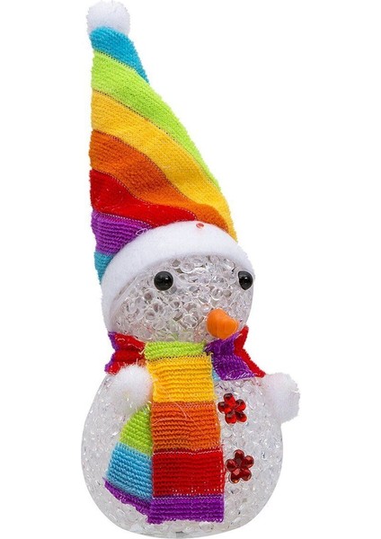 LED Işıklı Kardan Adam Yılbaşı Ağacı Süsleri Renk Değiştiren Kardan Adam LED Light Colors modelleri