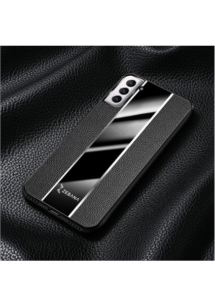 Samsung Galaxy S22 Uyumlu Kılıf Premium Deri Kılıf Siyah modelleri