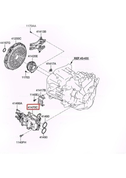 414702D500 Debriyaj Aktüatörü Kia Ceed 2018- Sportege 2011- 1.6gdi 1.6crdi fiyatları