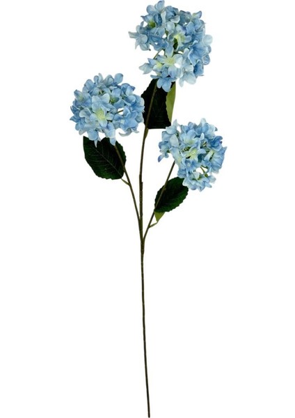 Yapay Çiçek Ortanca 3 Toplu Mavi Tek Dal Tomurcuklu 75 x 25 cm Kumaş Çiçek Uzun Dal fiyatları
