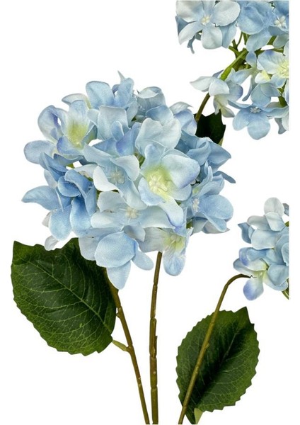 Yapay Çiçek Ortanca 3 Toplu Mavi Tek Dal Tomurcuklu 75 x 25 cm Kumaş Çiçek Uzun Dal modelleri