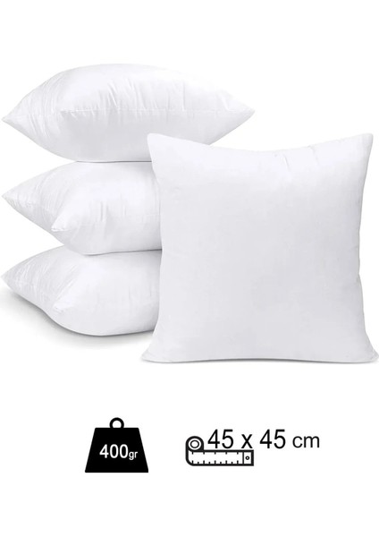 4'lü Premium Kırlent Yastığı Seti | Elyaf Dolgulu | Koltuk Yastığı | 45 x 45 cm