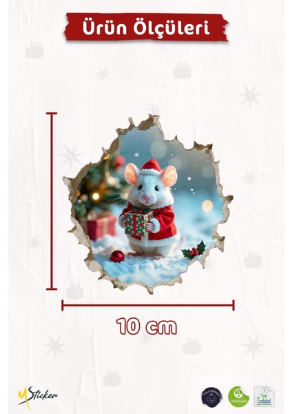 Yeni Yıl Temalı Mini Sticker Priz Sticker Yılbaşı Yeni Yıl Mini Boy Sticker fırsatları