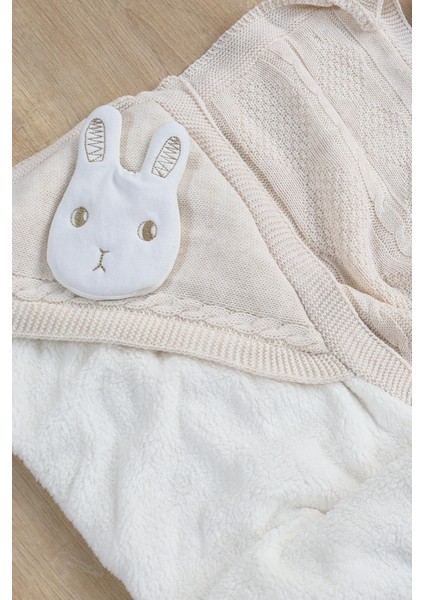 Kız Erkek Bebek Bej Triko Battaniye Welsoft STL6856 fiyatları