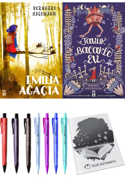 Tavuk Bacaklı Ev ve Emilia Ağaçta 2'li Set - Kalem