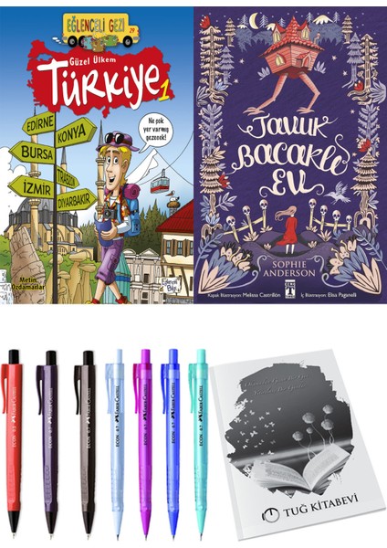 Tavuk Bacaklı Ev ve Güzel Ülkem Türkiye 1 2'li Set - Kalem