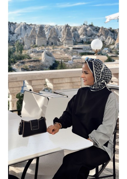Asel Fashion Line Gömlekli Ikili Takım Siyah