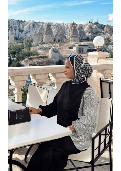 Asel Fashion Line Gömlekli Ikili Takım Siyah