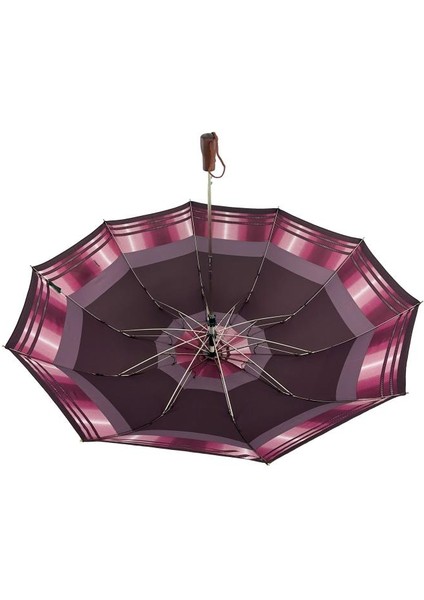 April Lüx Şemsiye Bordo Desen 32-L