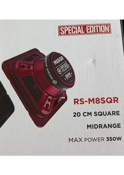 RS-M8SQR 350 W 20 cm Midrange Oto Hoparlör, Oto Hoparlör, Hoparlör