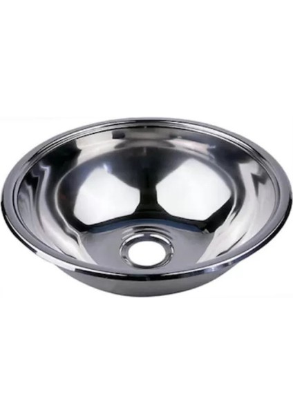 Tekne - Karavan Için Evye Lavabo, Krom, 26 Cm