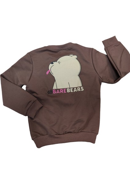 Alg Bare Bears Arka Baskılı Sweatshirt 3/7