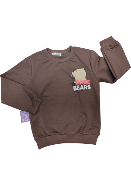 Alg Bare Bears Arka Baskılı Sweatshirt 3/7