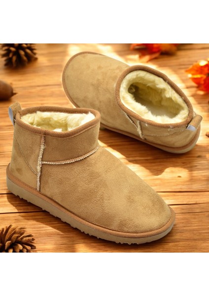 389 Günlük Kadın Bot Ayakkabı Kışlık Kürklü Sade Düz Kadın Bot fiyatları