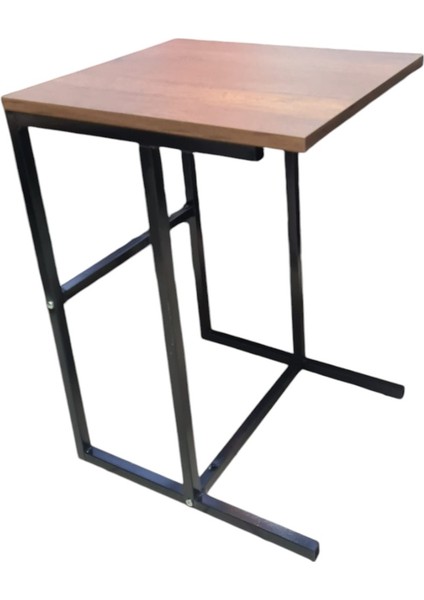 Laptop Sehpası Koyu Ceviz Metal Ayak 64X45X40 fırsatları