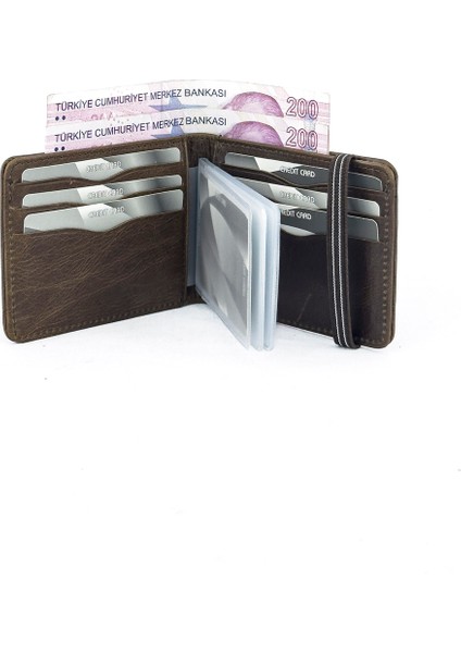 Hakiki Deri Erkek Kartlık Crazy Kahve 755 modelleri