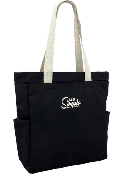 Keep Simple Kadın Çanta Kumaş Siyah 7008 modelleri