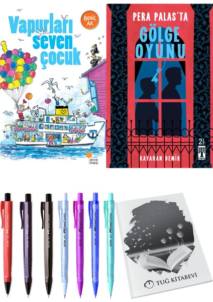 Pera Palas'ta Gölge Oyunu ve Vapurları Seven Çocuk 2'li Set - Kalem
