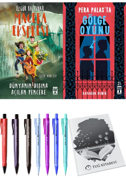 Pera Palas'ta Gölge Oyunu ve Gelecek Ekspresi Dünyanın Dışına Açılan Pencere 2'li Set - Kalem