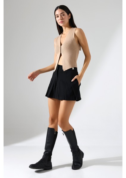 Kadın V Yaka Triko Yelek modelleri