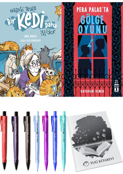 Pera Palas'ta Gölge Oyunu ve Nazoşi Teyze Bir Kedi Daha İstiyor 2'li Set - Kalem