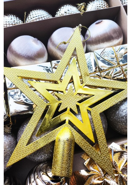 Yılbaşı Çam Ağacı Süsü 30 Parça Lüks Gold Noel Süsü fırsatları
