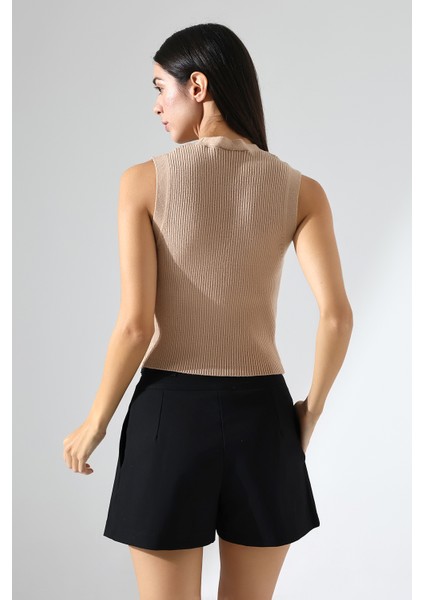 Kadın V Yaka Triko Yelek indirimleri