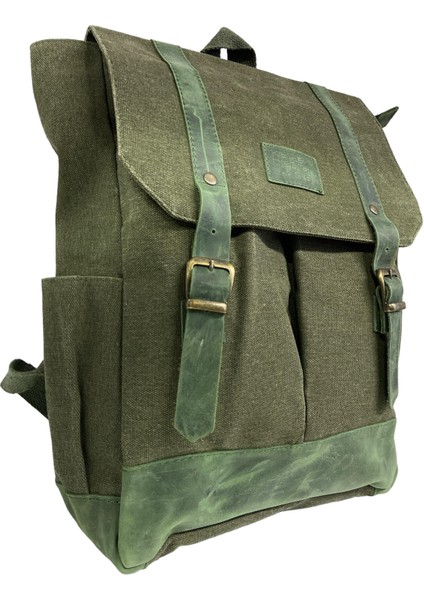 Kanvas Deri Su Geçirmez Laptop Bölmeli Gezi Okul Seyahat Kamp Sırt Çantası 29 cm x 39 cm fiyatları