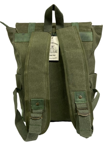 Kanvas Deri Su Geçirmez Laptop Bölmeli Gezi Okul Seyahat Kamp Sırt Çantası 29 cm x 39 cm fırsatları