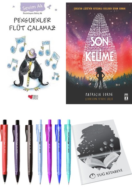 Son Kelime ve Penguenler Flüt Çalamaz 2'li Set - Kalem