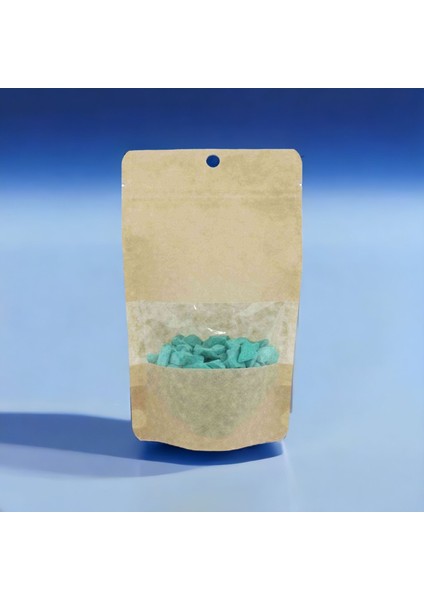 Kraft Pencereli Doypack 110X185X35 mm 100 Lü Paket