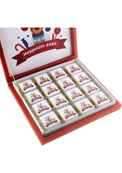 48 Adet Kişiye Özel Yılbaşı Geyikli Yeni Yıl Madlen Çikolata fiyatları