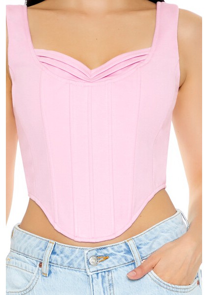 F21 Kalp Yaka Korse