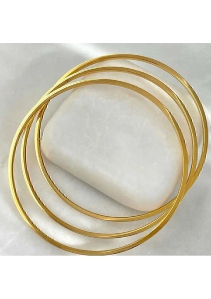 Altın Renk 1 Adet Ince Ajda Bilezik, Bileklik - 3155 fırsatları